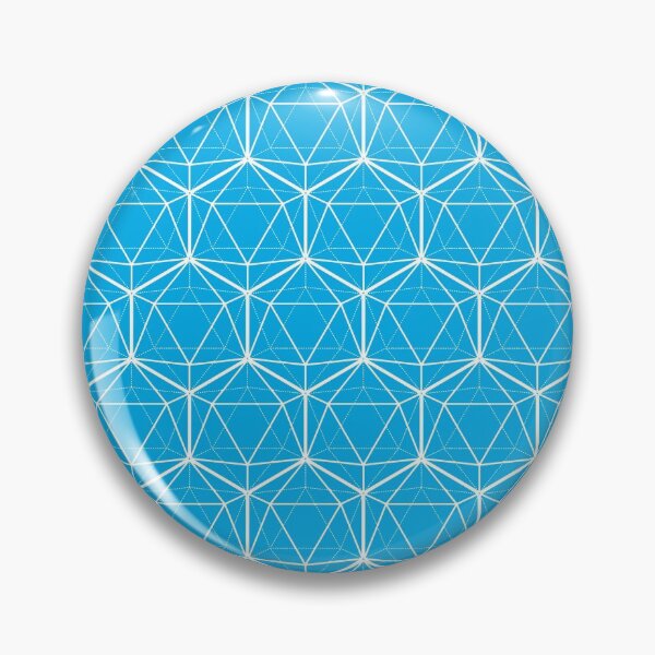 Item preview, Icosahedron White on Bright Blue designed and sold by Beth Thompson.