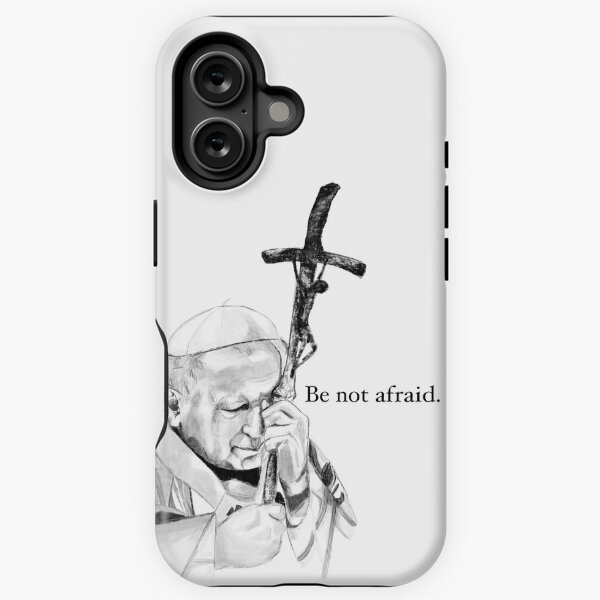 Vista previa del artículo con la obra «No tengas miedo», diseñado y vendido por CradleCatholic.
