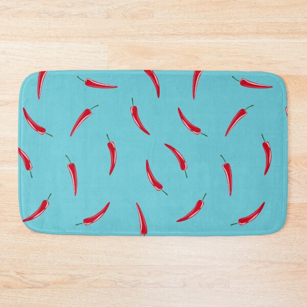 Item preview, Chili peppers - blue designed and sold by littlearrow.