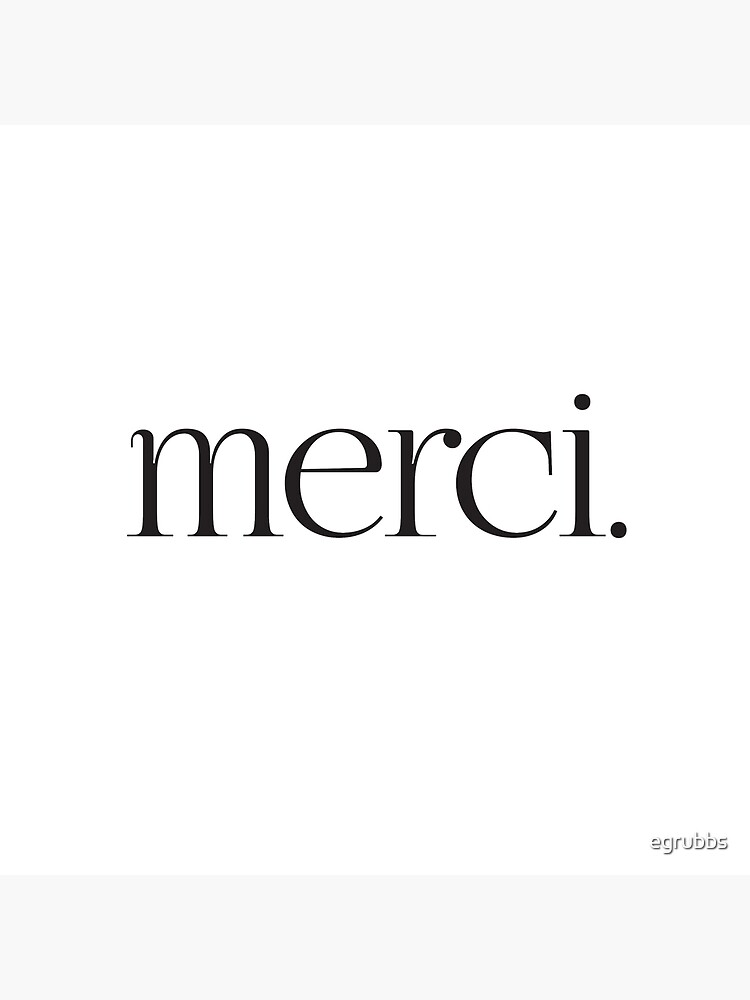 Merci Tote Bag for Sale by egrubbs