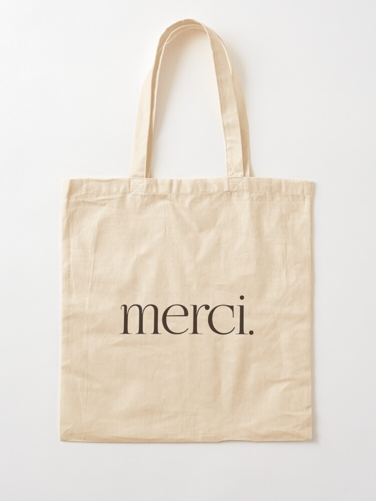 Merci Tote Bag for Sale by egrubbs