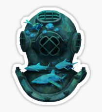 Deep diving Sticker