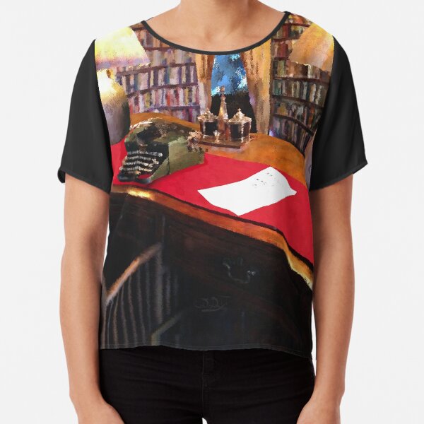 Pearl S. Buck Library Chiffon Top