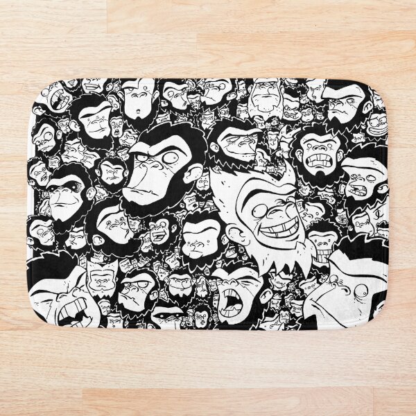 Too Many Monkeys! Bath Mat