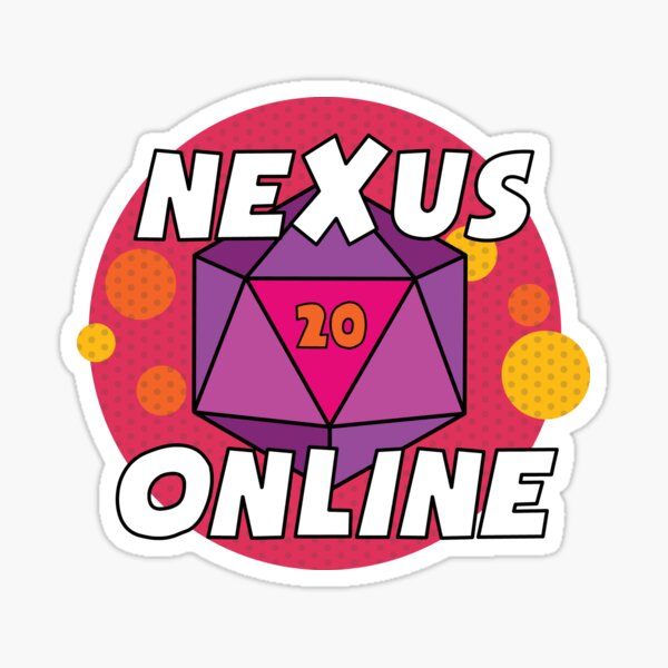 Nexus Online D20 - Pink Sticker