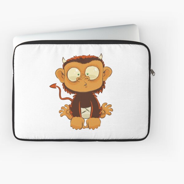 Devil Monkey Wants to be Friends Laptop Sleeve