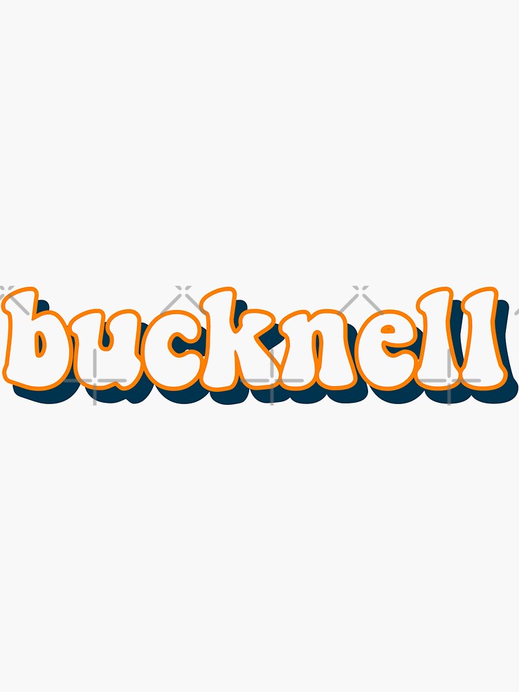 Bucknell Sticker Sticker For Sale By Erisullivan Redbubble