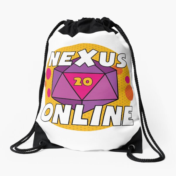 Nexus Online D20 - Yellow Drawstring Bag