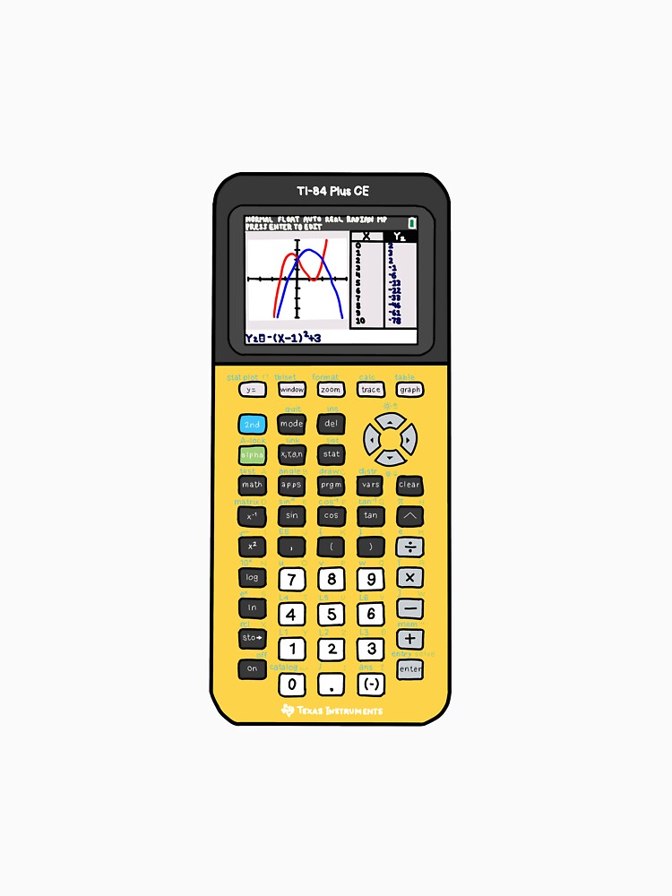 "Lemonade Yellow TI 84 Graphing Calculator" Tshirt by buynomials
