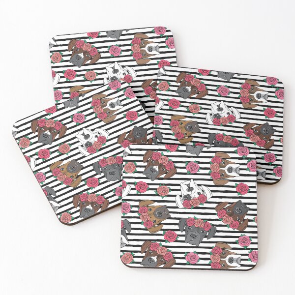 Item preview, All the boxers - floral crowns - black stripes designed and sold by littlearrow.