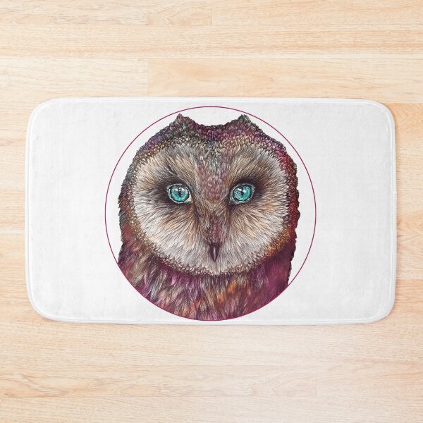 Item preview, Rainbow-feathered Barn Owl designed and sold by ECMazurDesign.