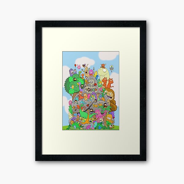 All Kinds of Critters Framed Art Print
