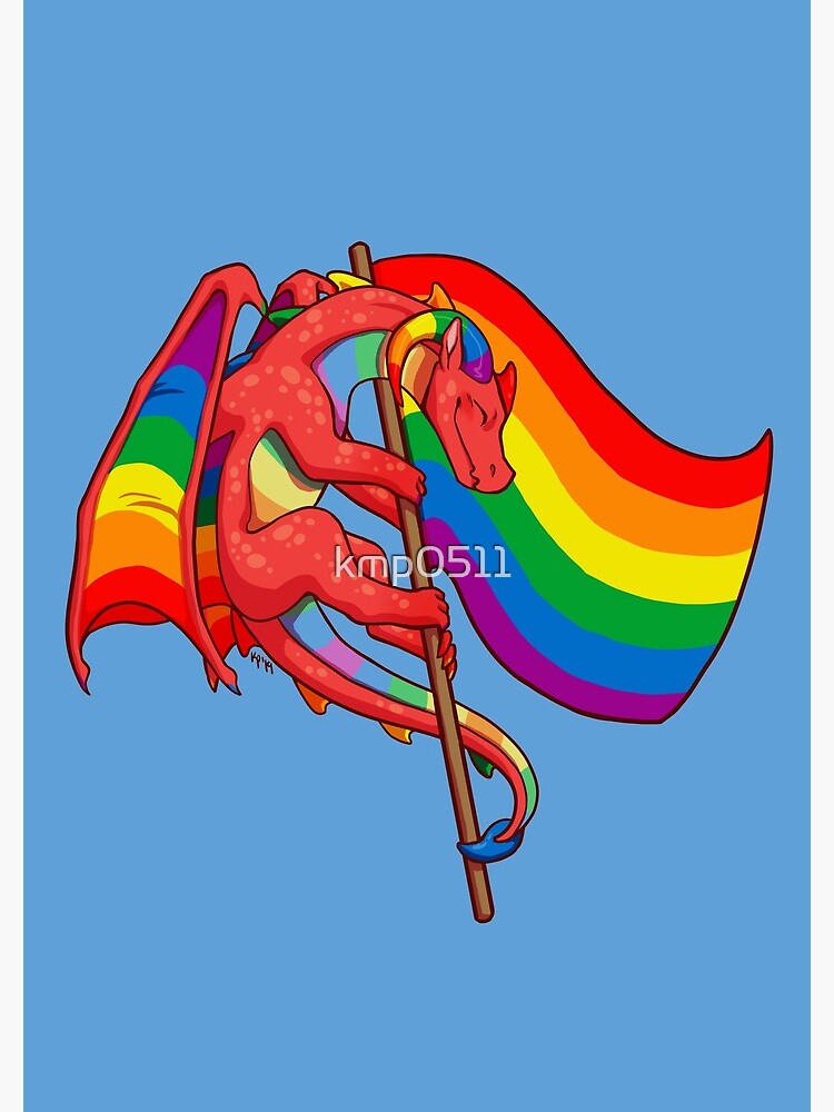 Gay Pride Flag Dragon 3rd Edition Spiral Notebook For Sale By Kmp0511 Redbubble