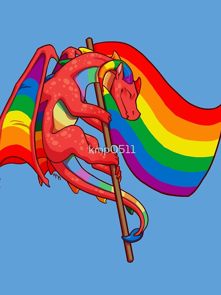 Gay Pride Flag Dragon (3rd Edition) by kmp0511