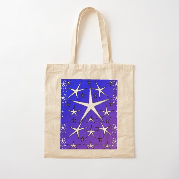 Allthesestarspurpleblue Cotton Tote Bag