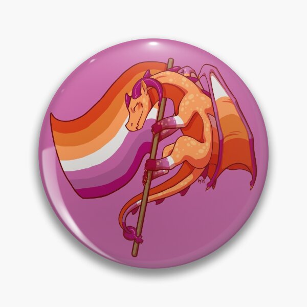 Artikel-Vorschau von Lesbian Pride Flag Dragon (3. Auflage-Neue Flagge), designt und verkauft von Art of Keymintt.