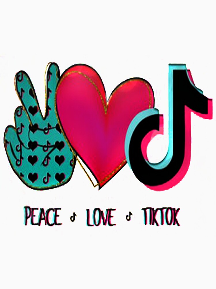 "Peace love tiktok Sublimation" T-shirt by Benakune ...