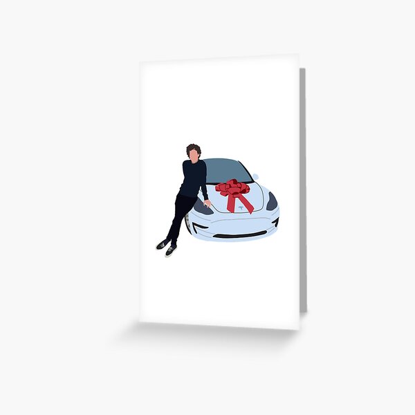 David Dobrik Tesla Greeting Card