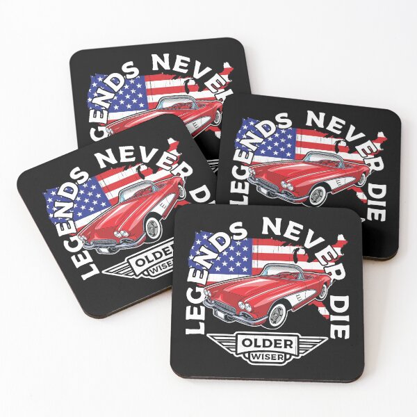Item preview, 1960s Corvette USA Flag Vintage Style Art Design 60s Birthday Gift Present Husband Dad Father Grandfather Uncle Antique Classic Vintage Car designed and sold by maindeals.
