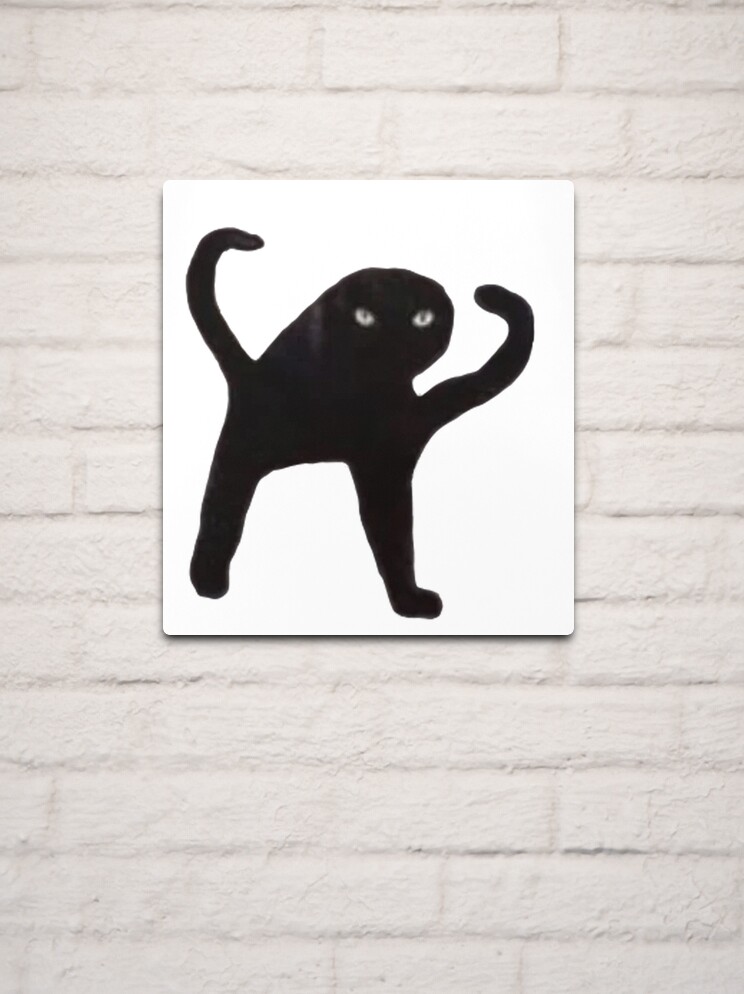 Angry cat aluminium wall art print