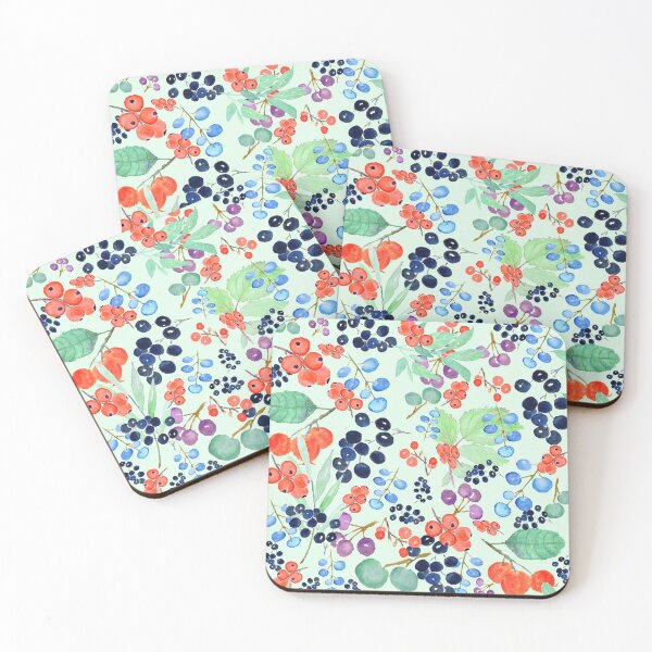 Item preview, berries  and leaves pattern designed and sold by ColorandColor.
