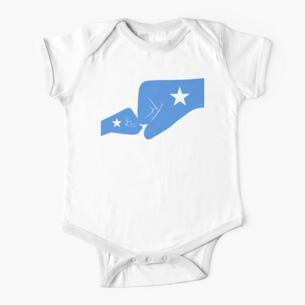 Somalia Baby Fist Bump Patriot Flag Series Short Sleeve Baby One-Piece