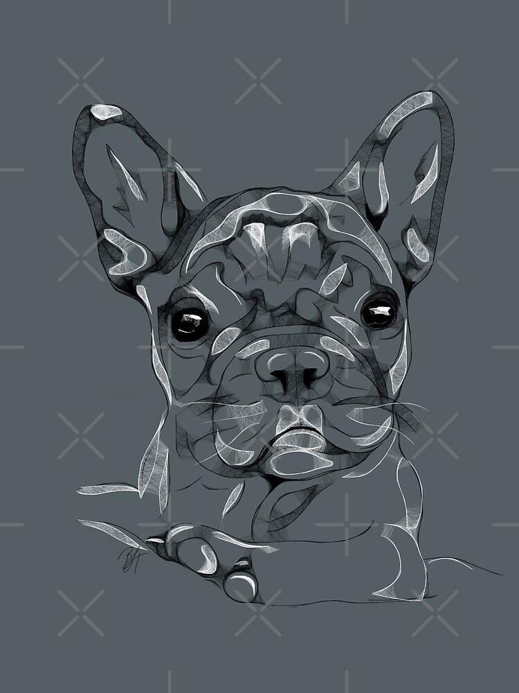 Sketchy Frenchie by beththompsonart