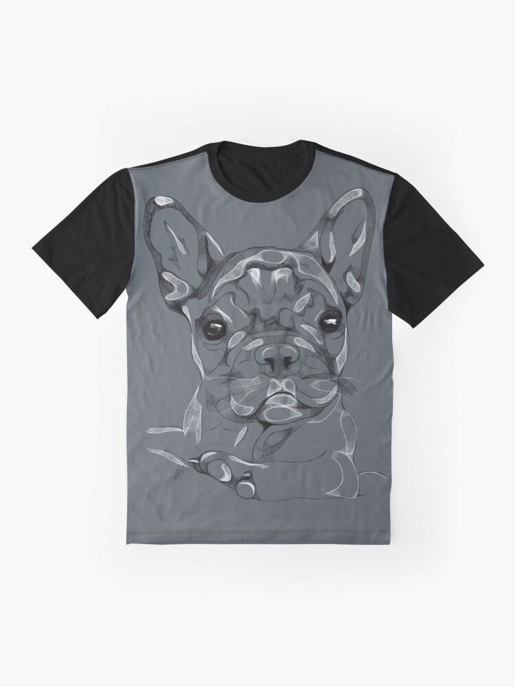 Alternate view of Sketchy Frenchie Graphic T-Shirt