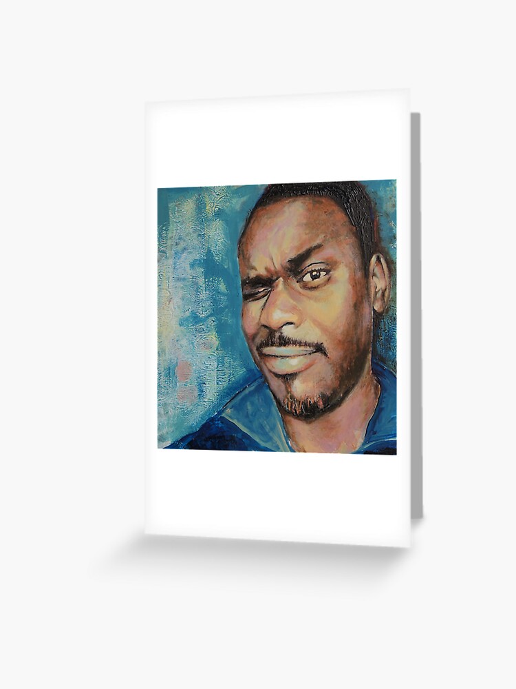Thumbnail 1 of 2, Greeting Card, Self-Portrait - Artist In Focus Mode designed and sold by edy4sure.
