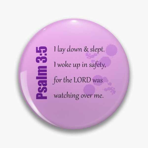 Item preview,  Bible Journal Scripture verse - Psalm 3:5 designed and sold by CrushOnCovers.