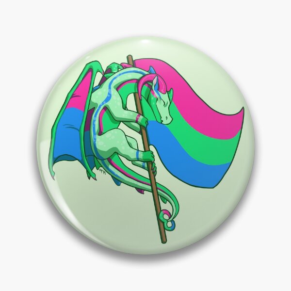 Artikelvorschau, Polysexual Pride Flag Dragon (3. Ausgabe) entworfen und verkauft von Art of Keymintt.