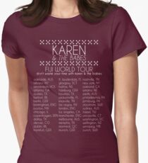 Karen & The Babes World Tour Women's Fitted T-Shirt