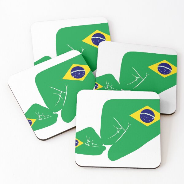 Item preview, Brazil Baby Fist Bump Patriot Flag Series  designed and sold by Carbon-Fibre Media.