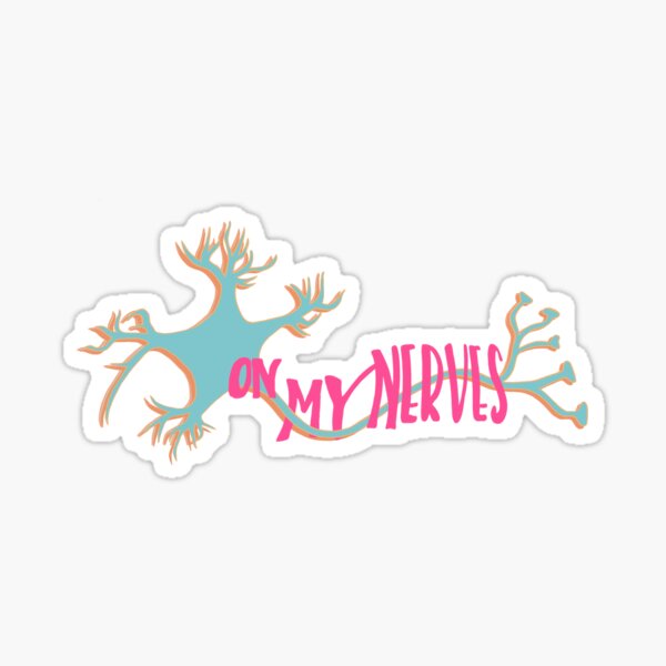 Vista previa del artículo con la obra «Neurona en mis nervios Juego de palabras», diseñado y vendido por malzi4.