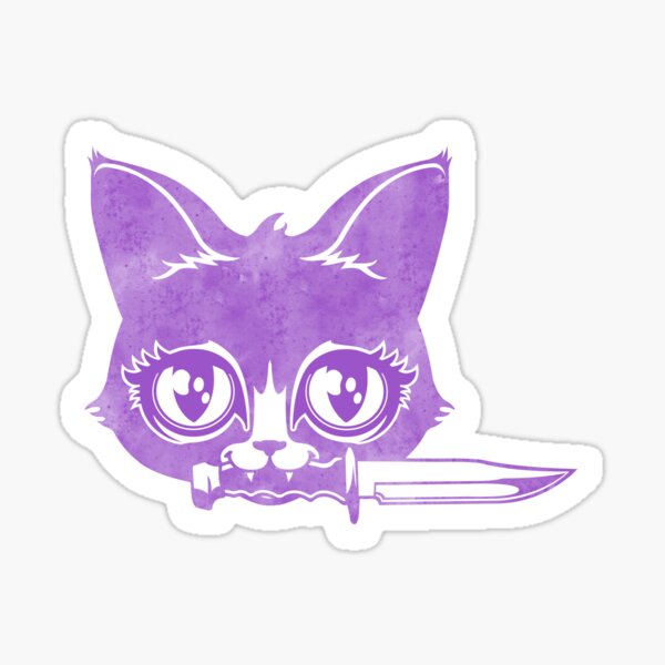 Killer Kitten -Purple Version Sticker