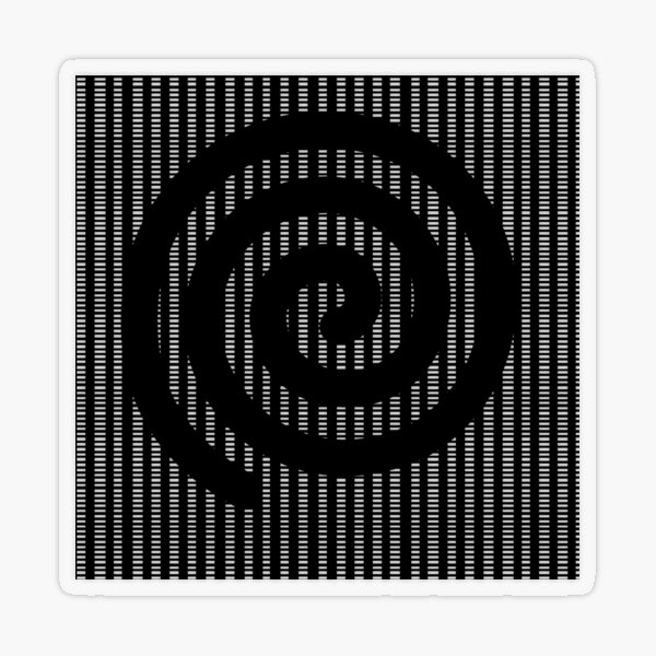 Spiral  Transparent Sticker