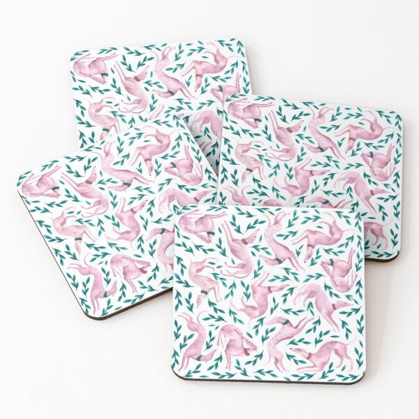 Item preview, Greyhound friends watercolour pattern designed and sold by VEROfojt.