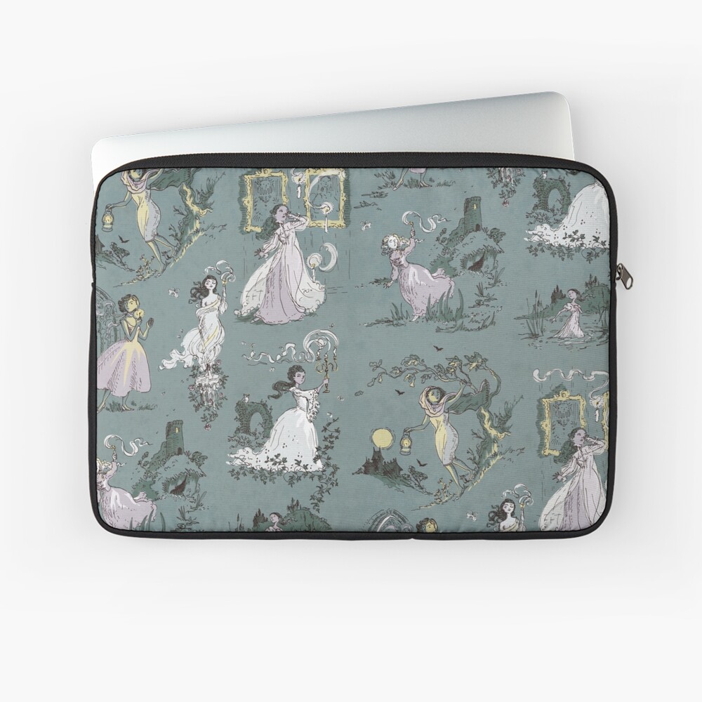 Girls Running From Houses Laptop Sleeve