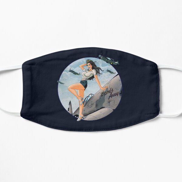 Pin-up WWII Air Force Vintage Flat Mask