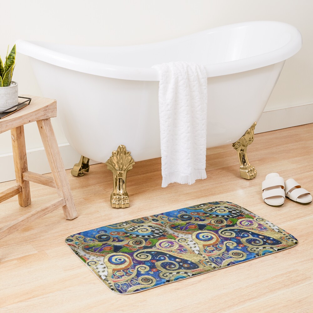 The Changing Seasons of Klimt Bath Mat