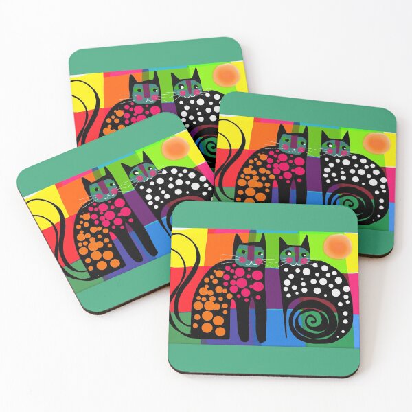 Item preview, Colourful cats 53 designed and sold by Karin Zeller.