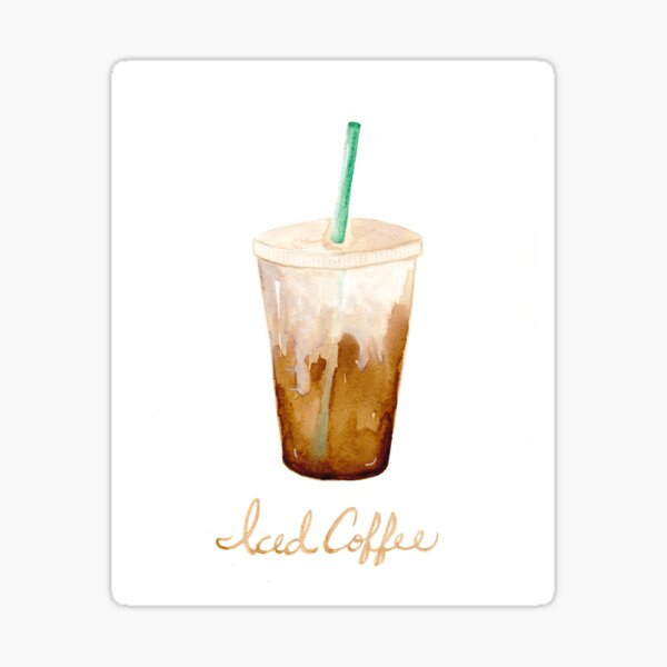 Item preview, Iced Coffee designed and sold by KilkennyCat Art.