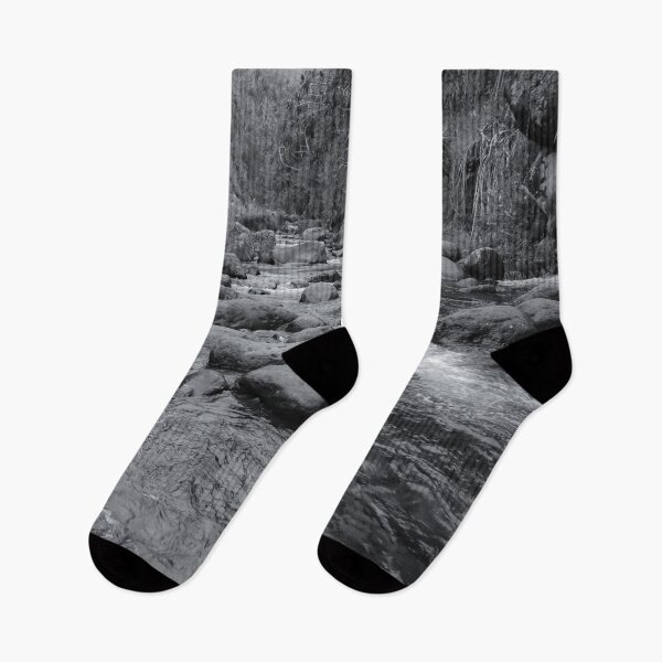 Item preview, river in the forest with tree in black and white designed and sold by Mrvell.