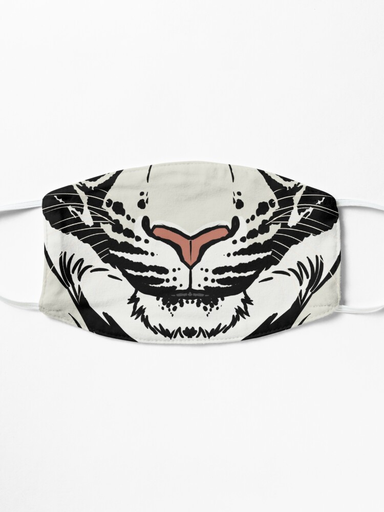 "Tribal Tiger - White" Mask by DarkIceWolf | Redbubble