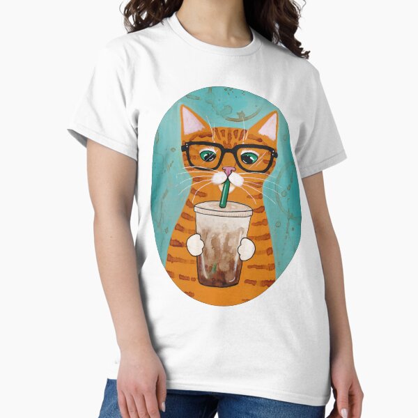 Iced Coffee Cat Classic T-Shirt