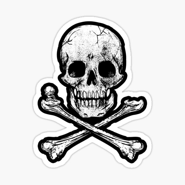 Skull and Crossbones Sticker