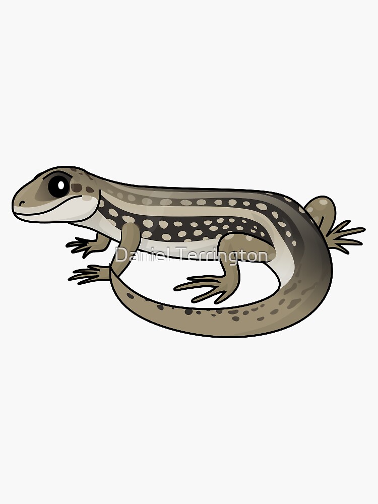 Thumbnail 3 of 3, Sticker, Guthega Skink designed and sold by Dannelboyz.