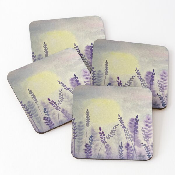 Item preview, Watercolor morning on a lavender field designed and sold by Kristin5683.