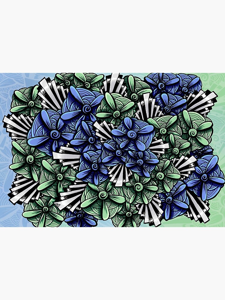 Zentangle Petal-Floodlights by digitalartbynic