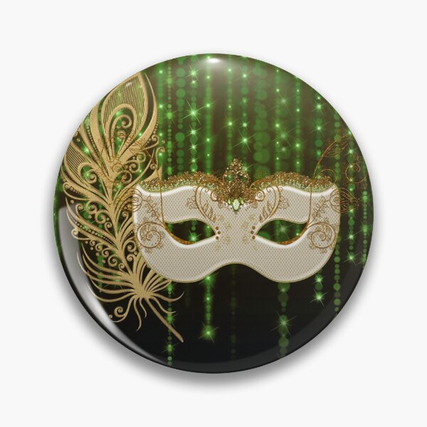 Item preview, Gold Masquerade Green String Lights designed and sold by moondreamsmusic.